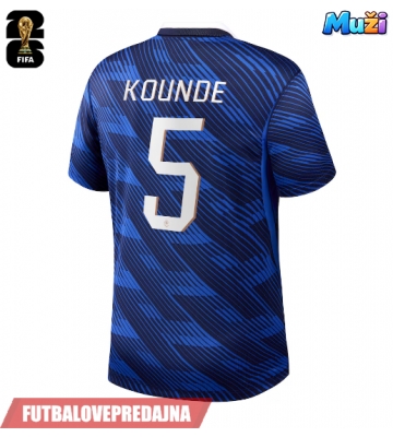 Lacne Muži Futbalové dres Francúzsko Jules Kounde #5 MS 2026 Krátky Rukáv - Domáci